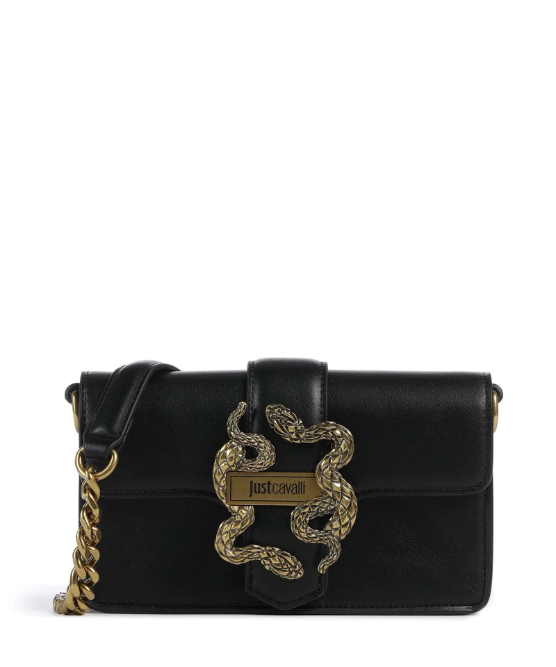 Just Cavalli Iconic Snakes Sac bandoulière black