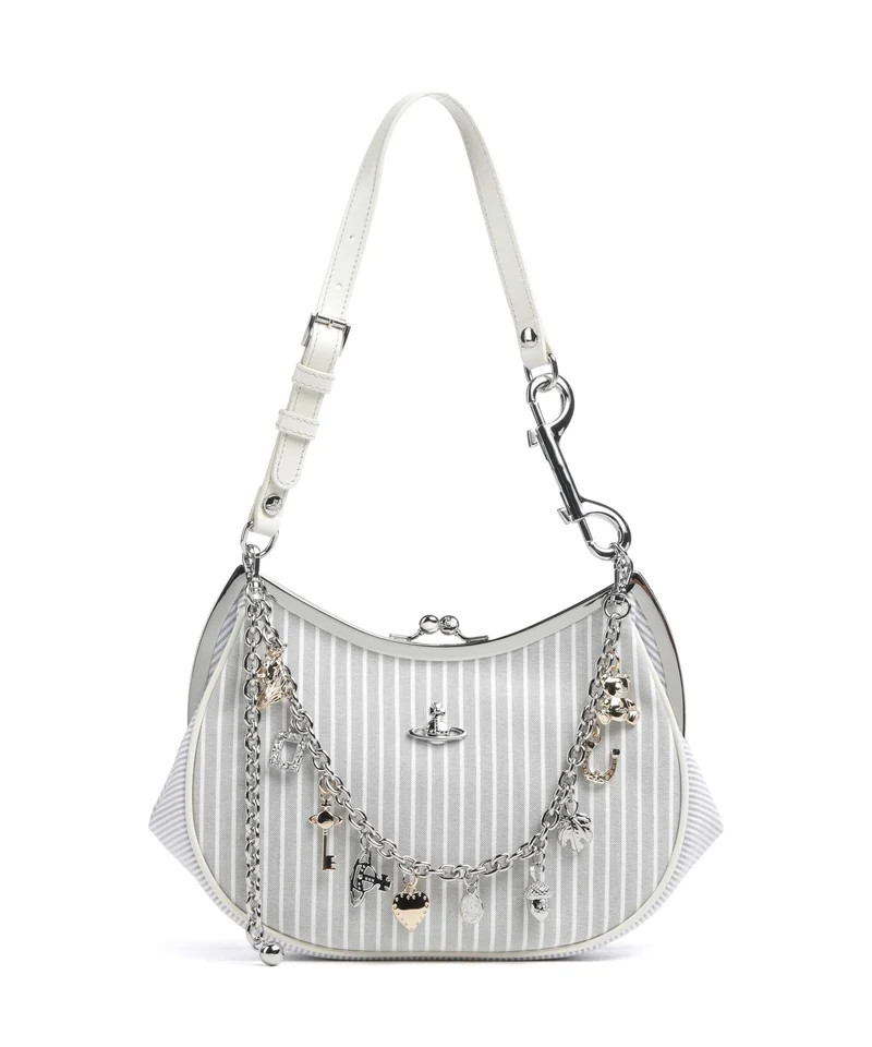 Vivienne Westwood Charm Frame Classic Oxford Shirt Sac porté épaule multi
