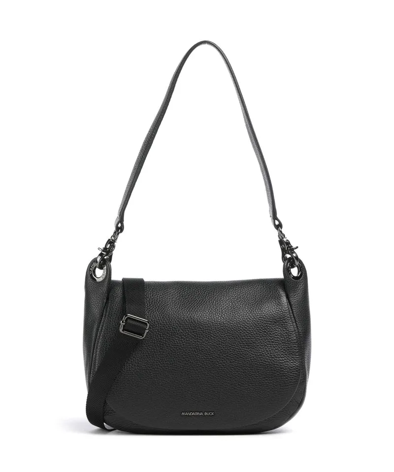 Mandarina Duck Mellow Leather Sac porté épaule nero