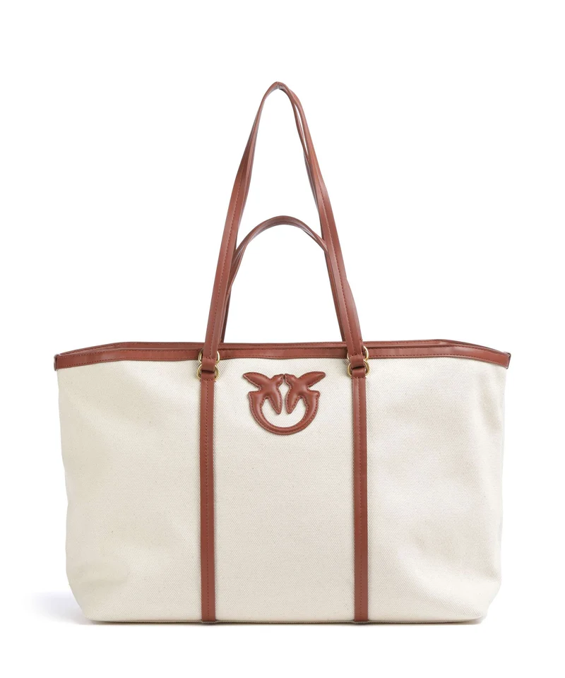 Pinko Cabas beige/cuoio/antique gold