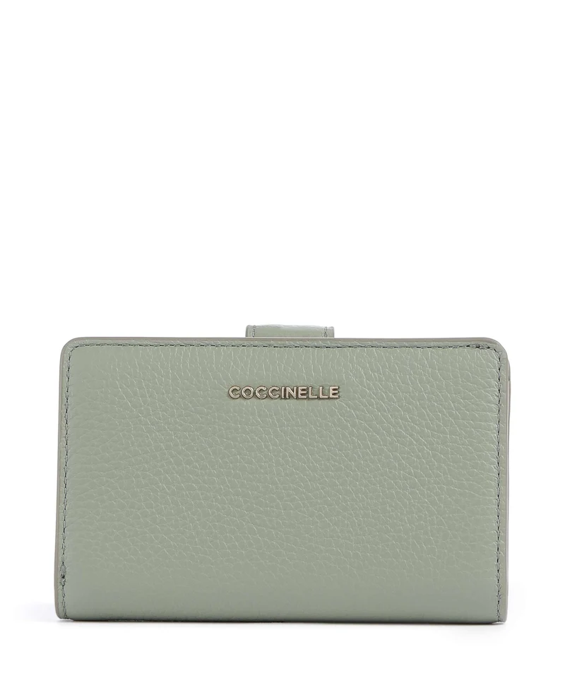 Coccinelle Metallic Soft Portefeuille greenery