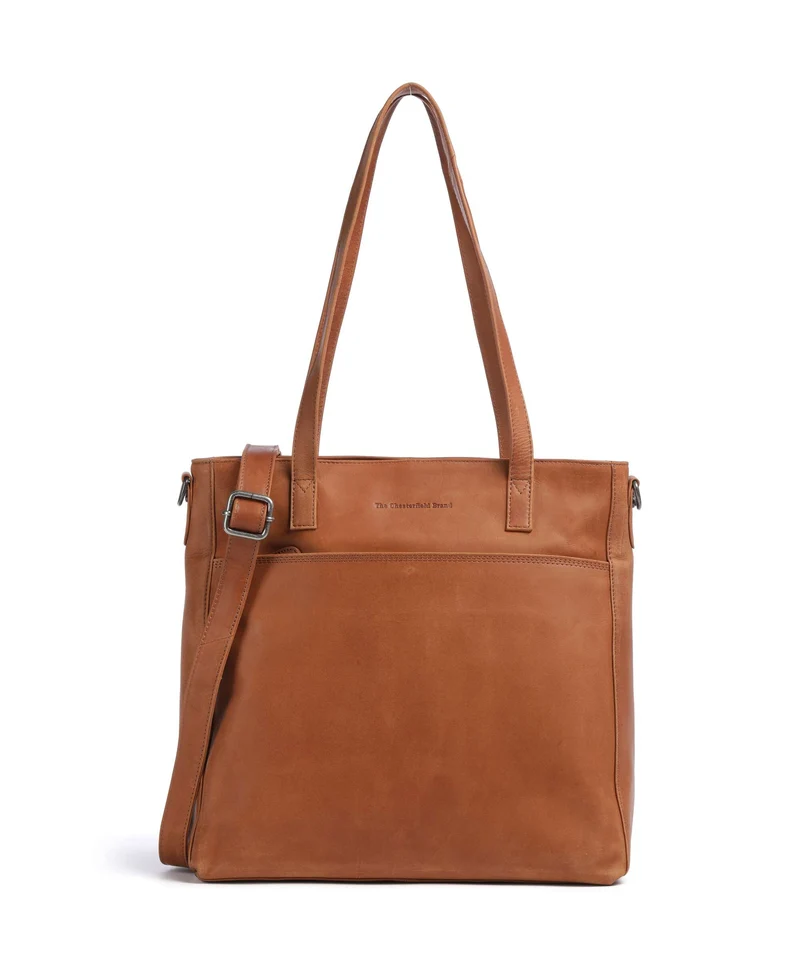 The Chesterfield Brand Wax Pull Up Cow Mosel Cabas cognac