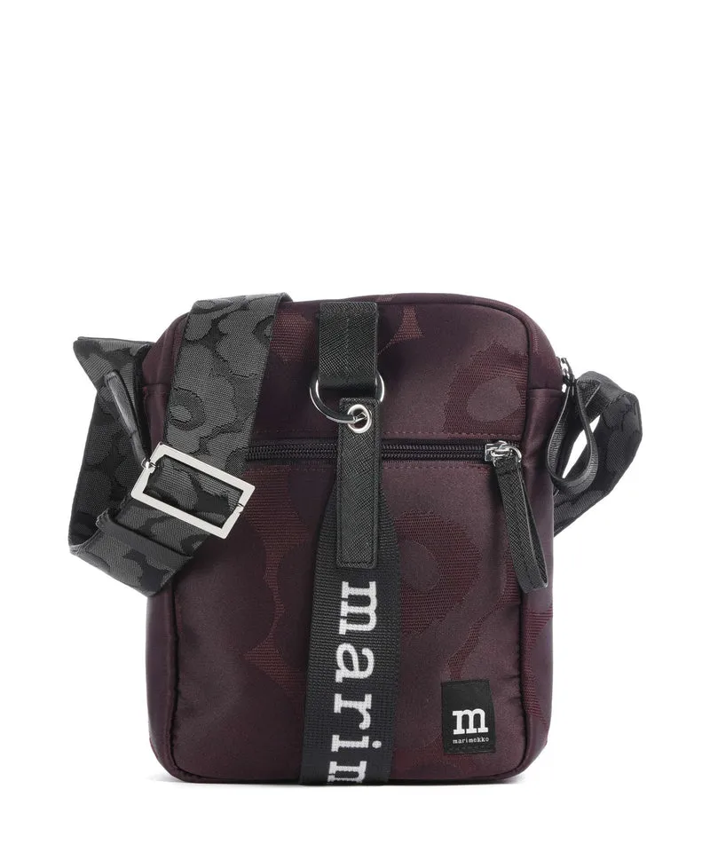 Marimekko Wear All Day Unikko Sac bandoulière wine red/dark wine