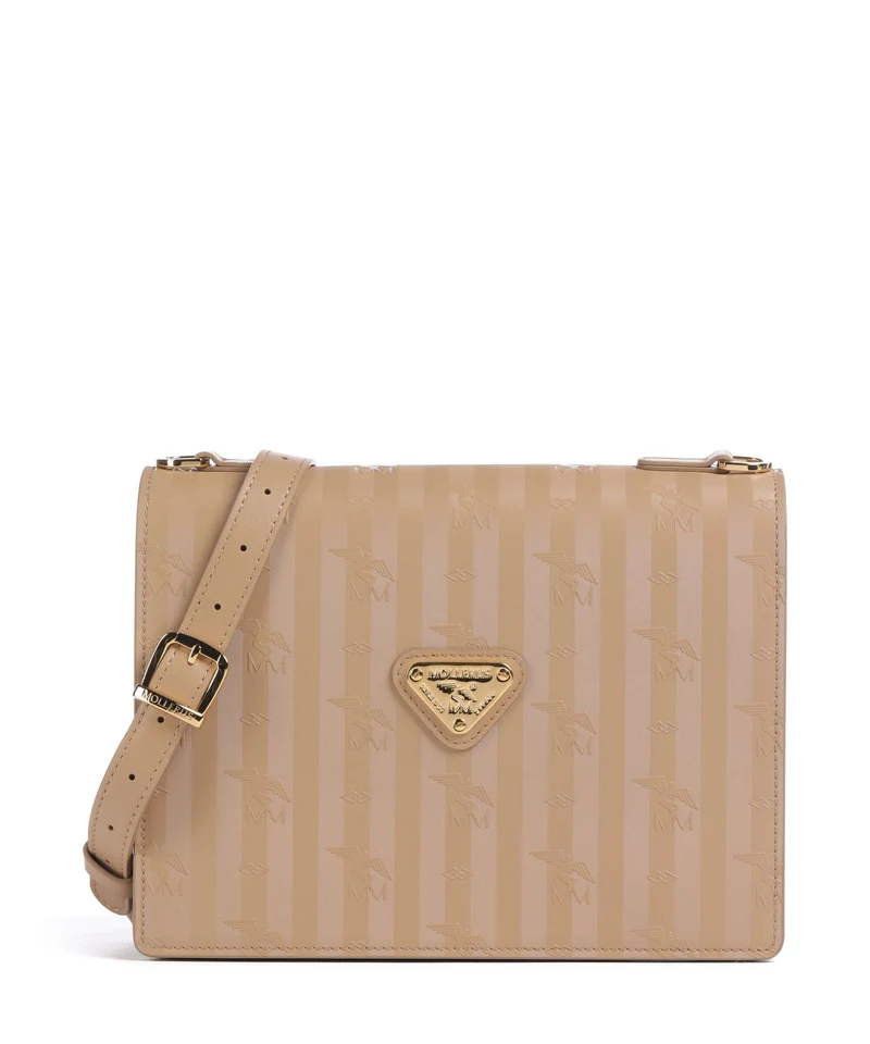 Maison Mollerus Vinerus Wil Sac bandoulière cappuccino beige/nastro
