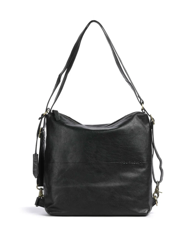 Burkely Natural Norah Sac à main porté dos bean black