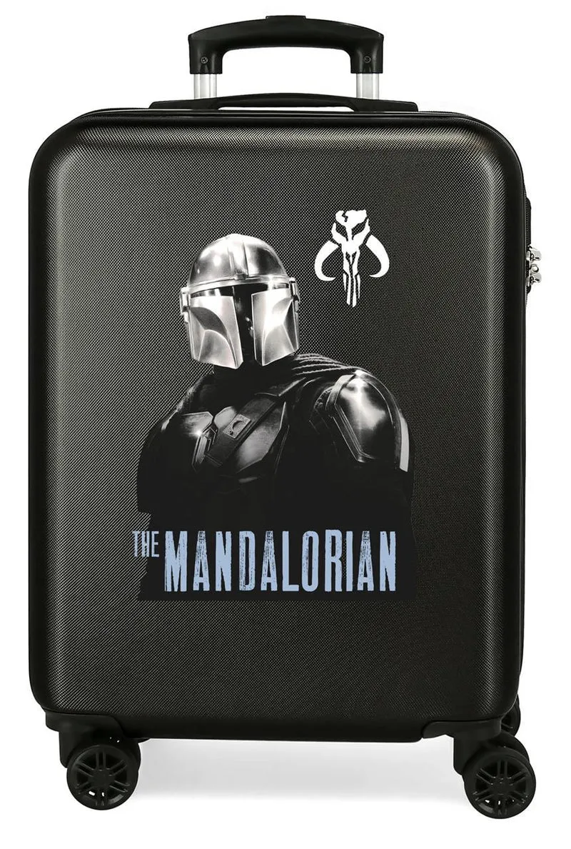 4541721 TROLLEY ABS 55CM. 4R. STAR WARS THE MANDALORIAN NEGR