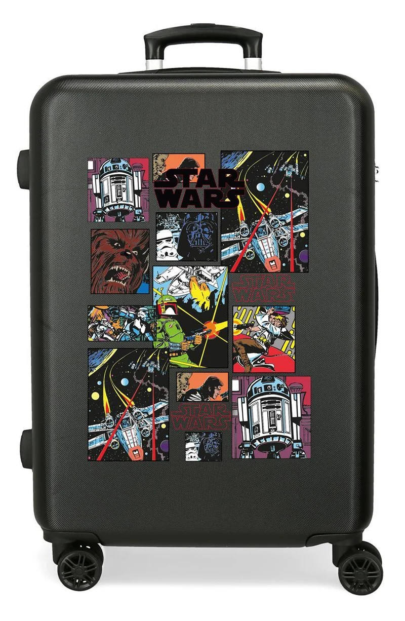 2841221 TROLLEY ABS 65CM. 4R. STAR WARS GALACTIC TEAM NEGRO