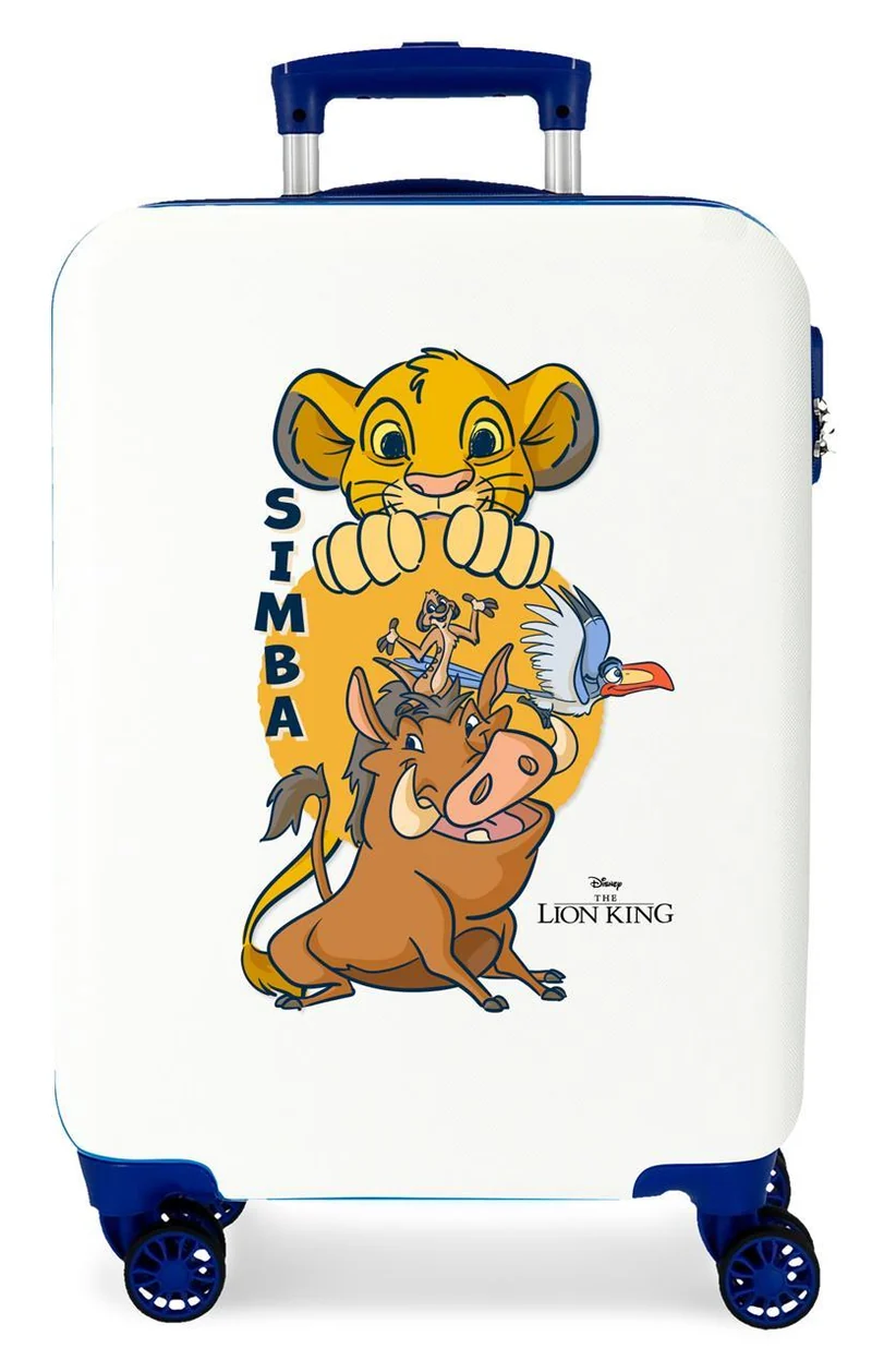 2441163 TROLLEY ABS 55CM. 4R. SIMBA´S FRIENDS BLANCO