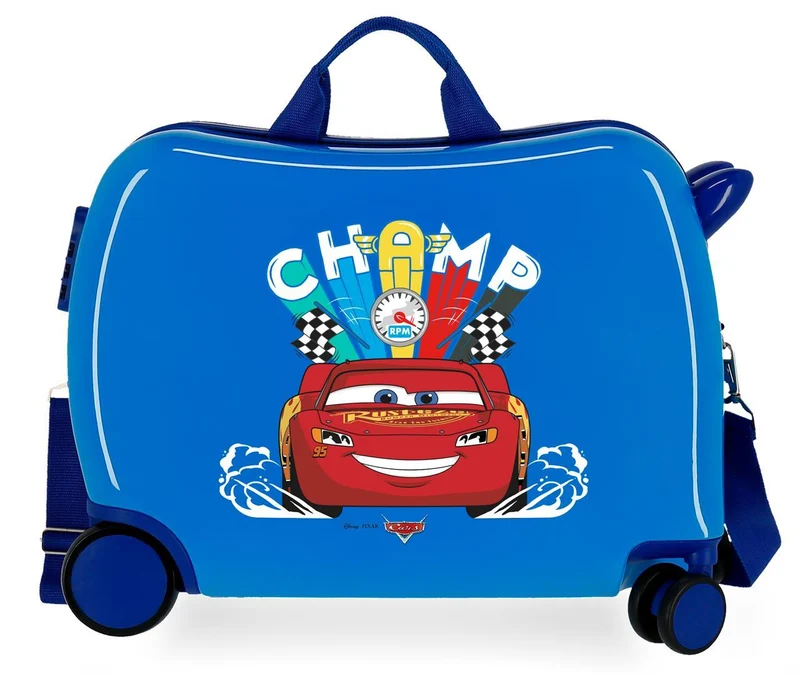 2049823 MALETA INF.ABS 4R.(2 MULTI.). CARS CHAMPS AZUL