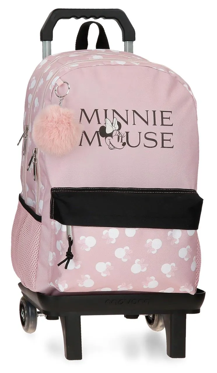 31425T1 MOCHILA ADAP. 44CM 2C. C/CARRO. MINNIE HEADS