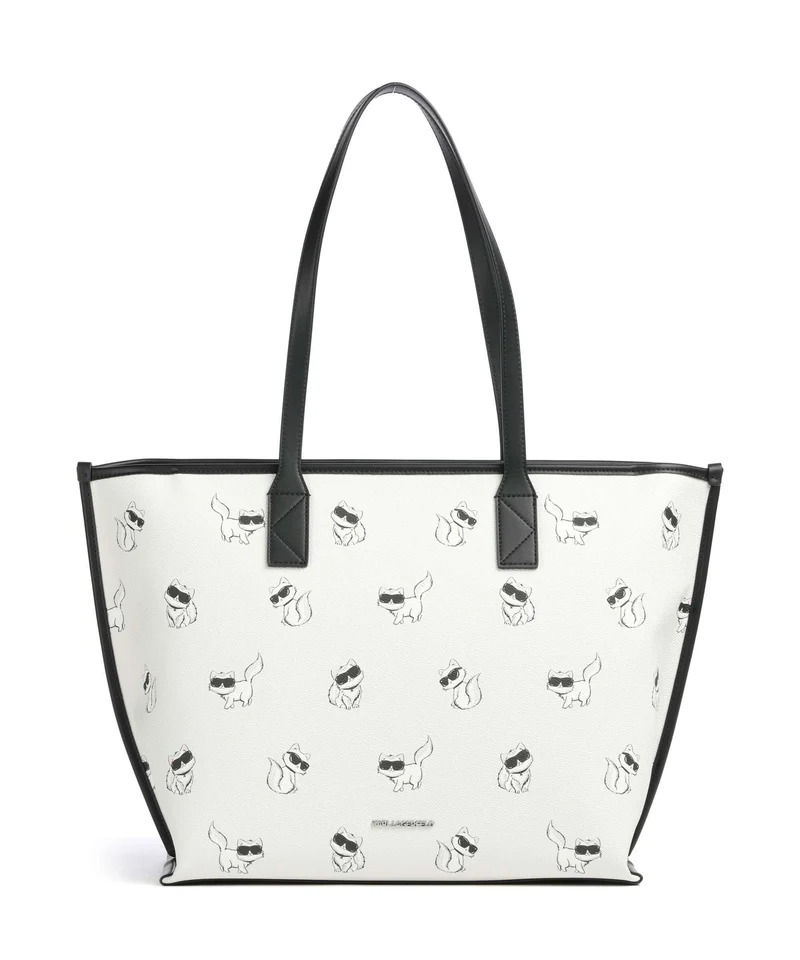 Karl Lagerfeld Ikon Choupette Cabas off white