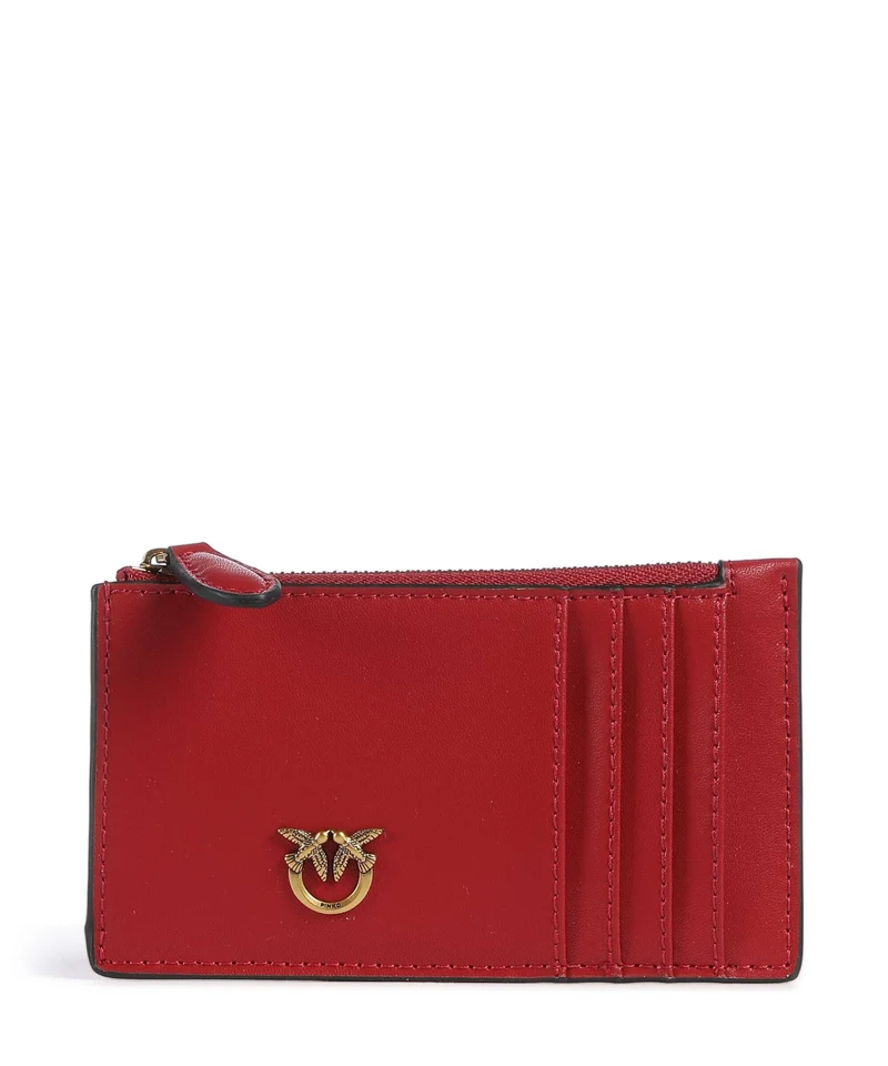 Pinko Airone Étui à cartes crédit rosso rio/antique gold