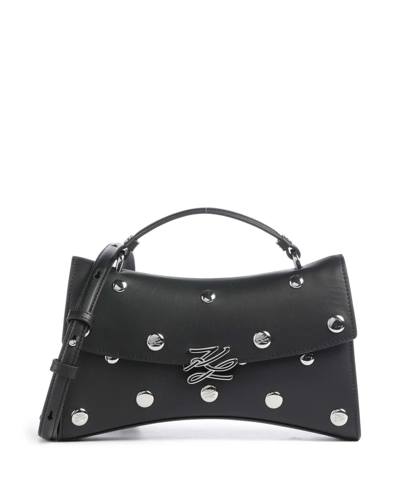 Karl Lagerfeld K/Autograph Twist Sac bandoulière black embellishment