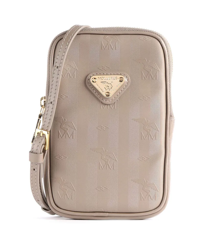 Maison Mollerus Vinerus Wildhorn Pochette telephone taupe