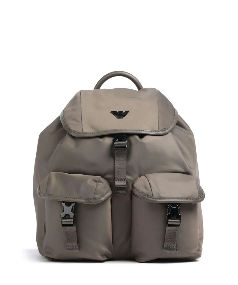 Emporio Armani Recycled Nylon Sac à dos major brown