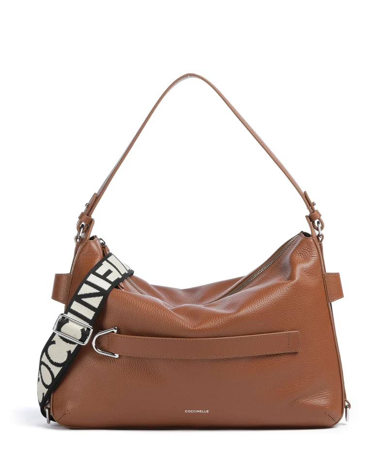 Coccinelle Gretel Ribbon Sac fourre-tout cognac
