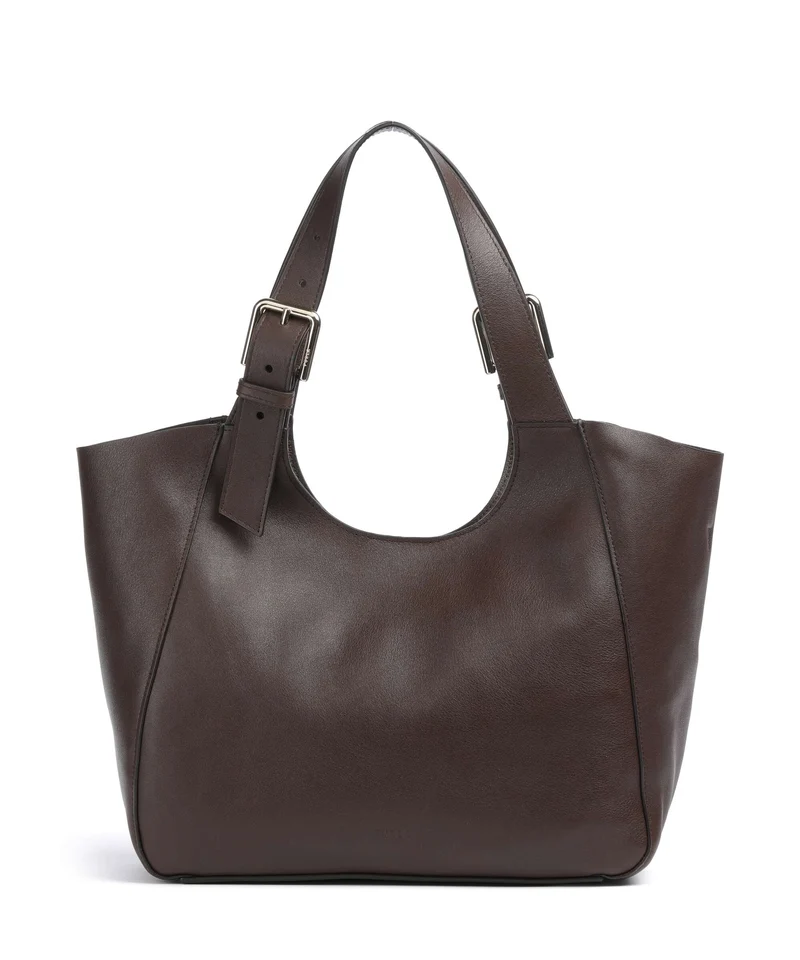 Furla Dora M Cabas dark cioccolato
