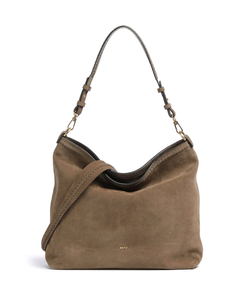Abro Suede Signature Sac fourre-tout khaki
