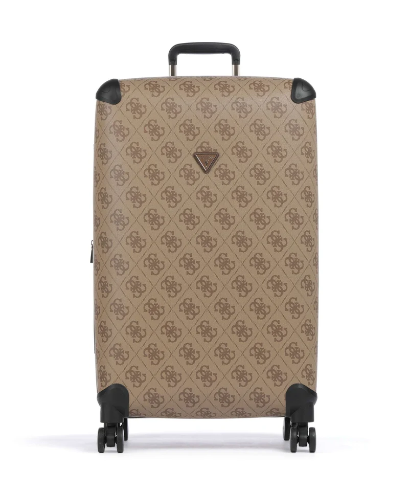 Guess Berta Maxi 4G Valise 4 roues latte logo/brown