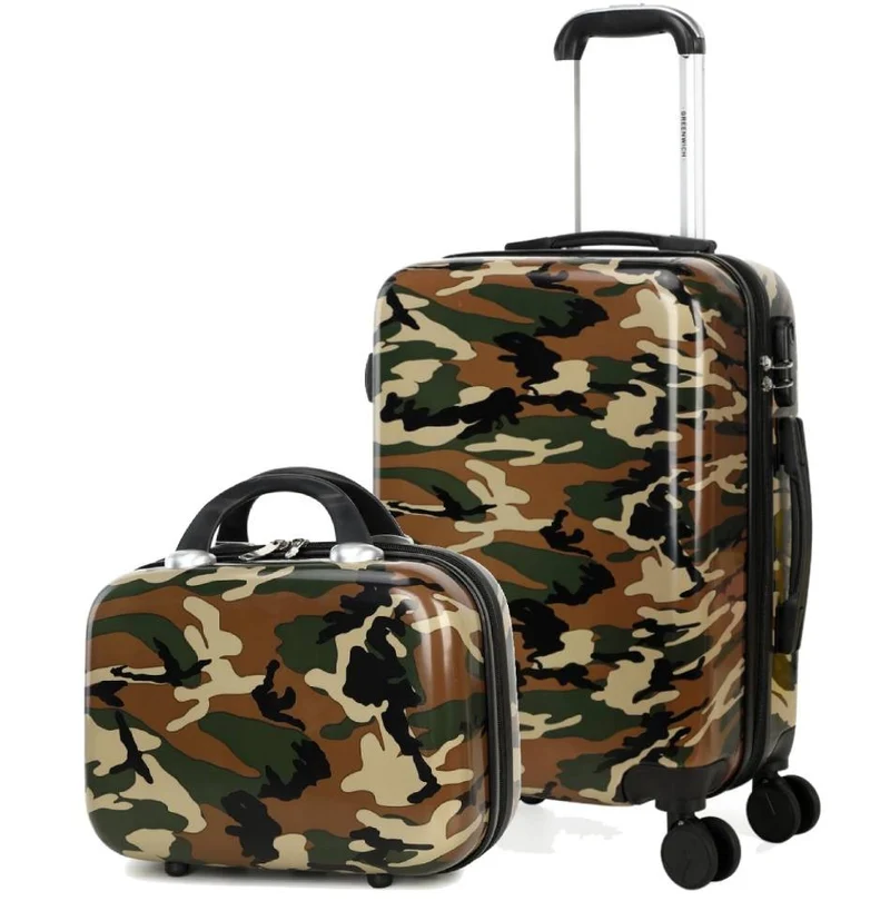 Pack Ahorro Maleta Pequeña con Neceser CAMUFLAJE de GREENWICH