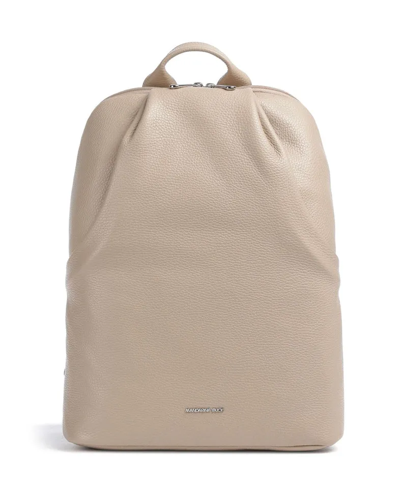 Mandarina Duck Mellow Leather Sac à dos warm taupe