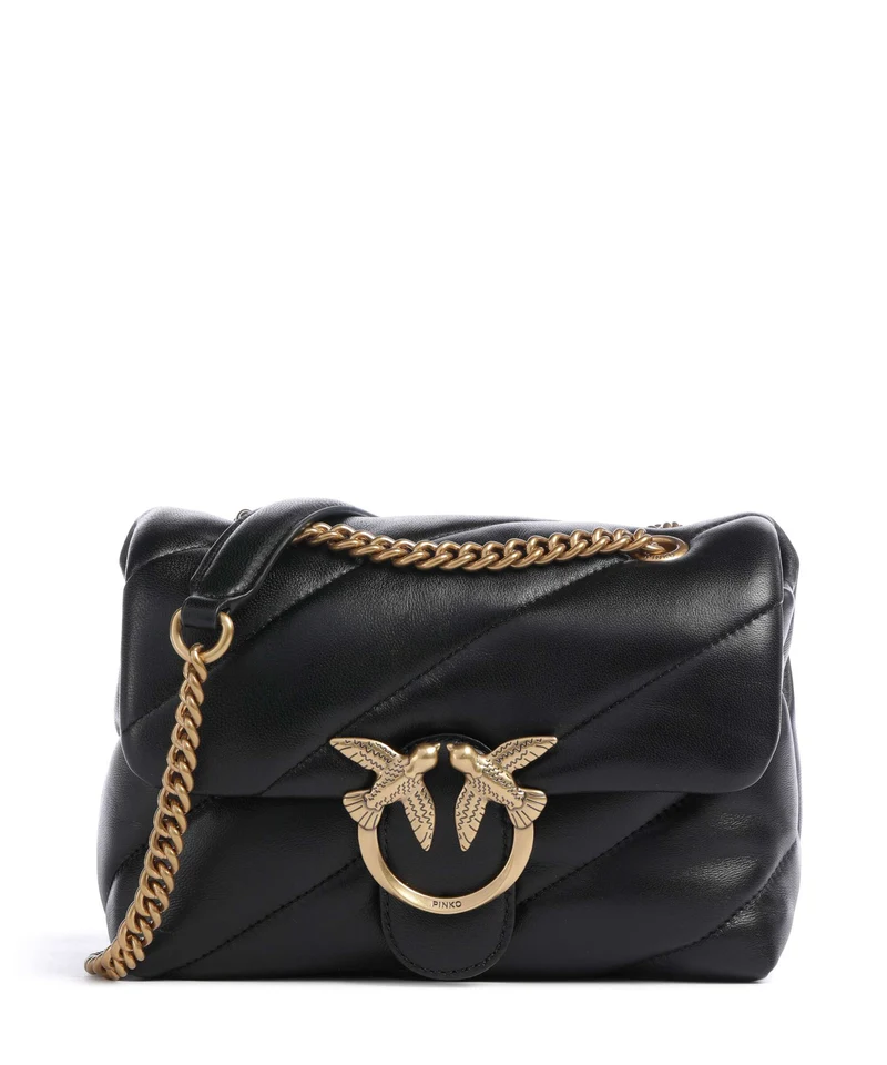 Pinko Love Puff Mini Sac porté épaule nero/antique gold