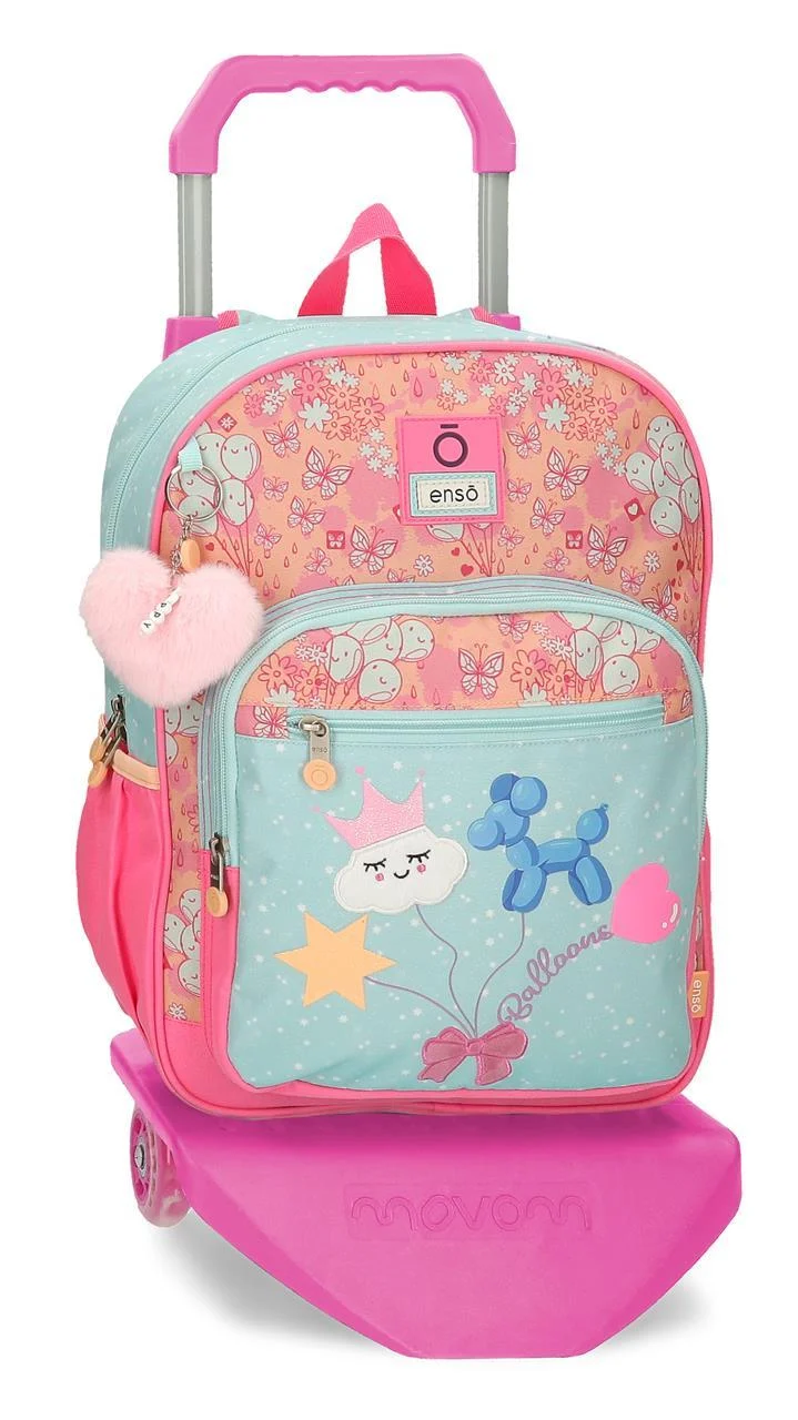95524T1 MOCHILA ADAP. C/CARRO 38CM.ENSO BALLOONS