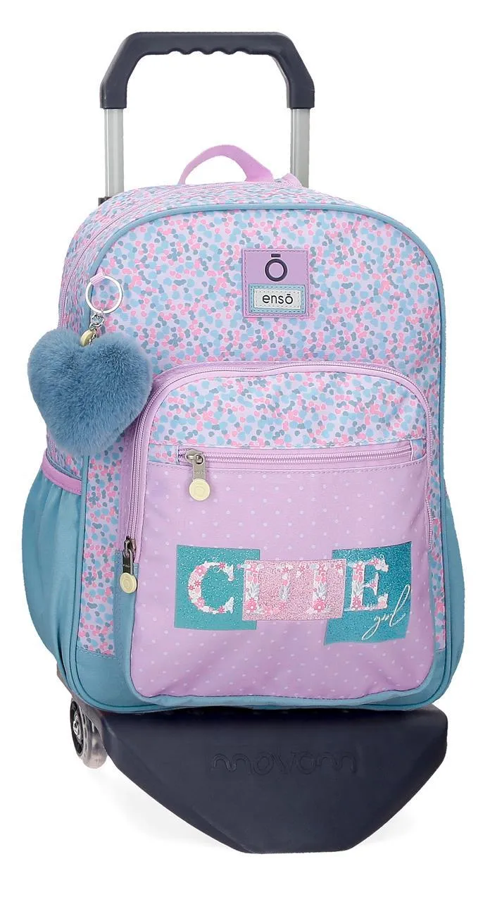 95324T1 MOCHILA ADAP. C/CARRO 38CM.ENSO CUTE GIRL