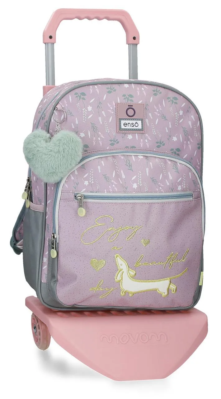 95124T1 MOCHILA ADAP. C/CARRO 38CM.ENSO BEAUTIFUL DAY