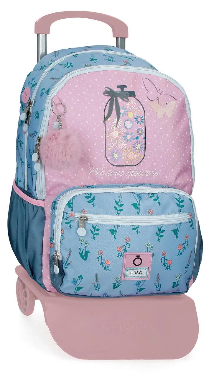 94424T1 MOCHILA ADAP.44CM.C/CARRO ENSO WE LOVE FLOWERS