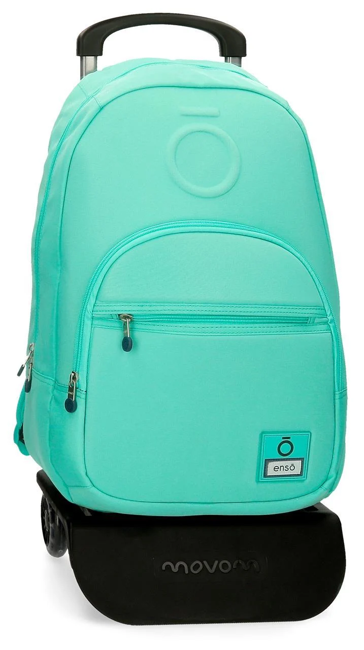 92423N4 * MOCHILA ADAP.46 CM C/CARRO ENSO BASIC TURQUESA