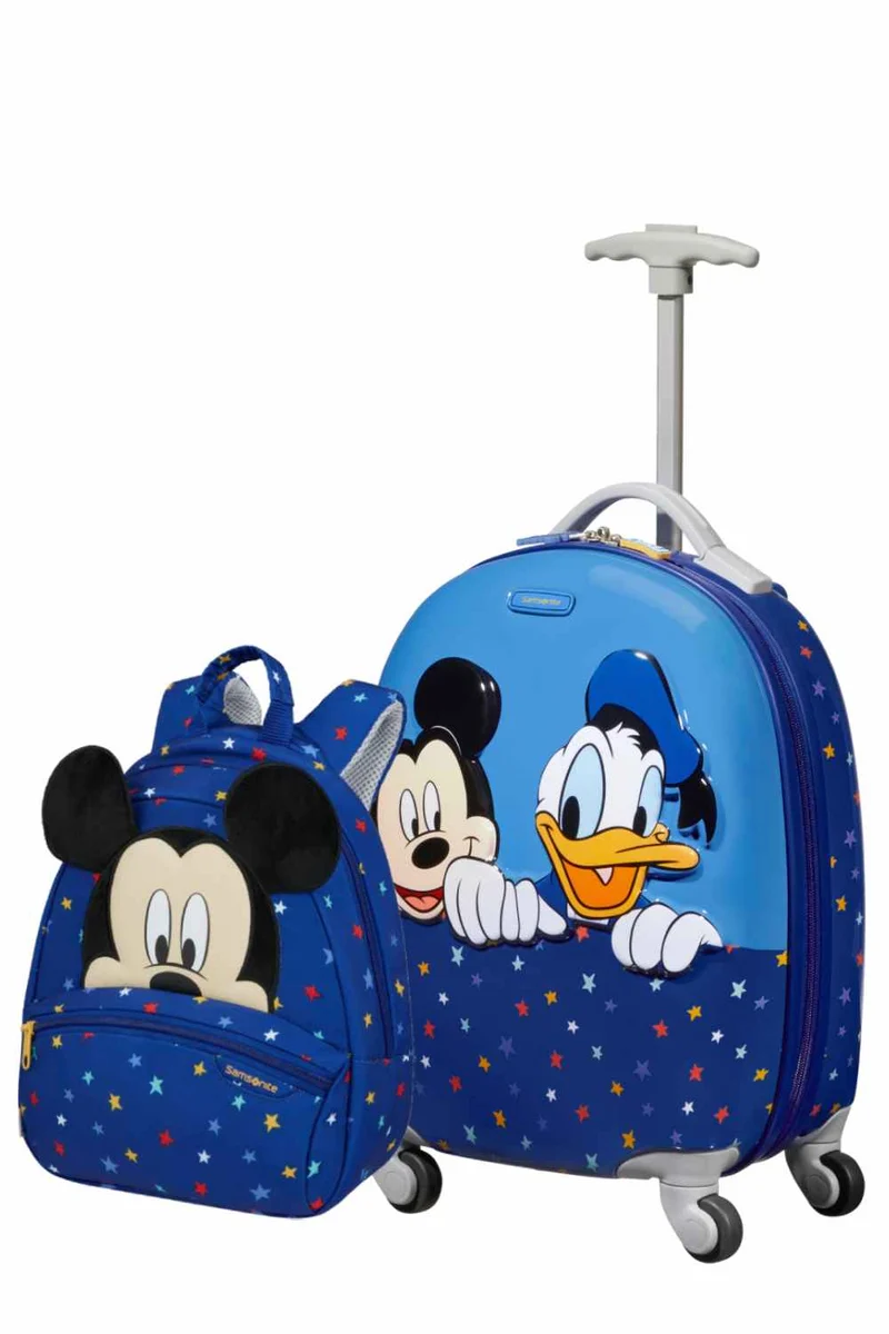 Pack de Trolley infantil y Mochila S MICKEY STARS de SAMSONITE