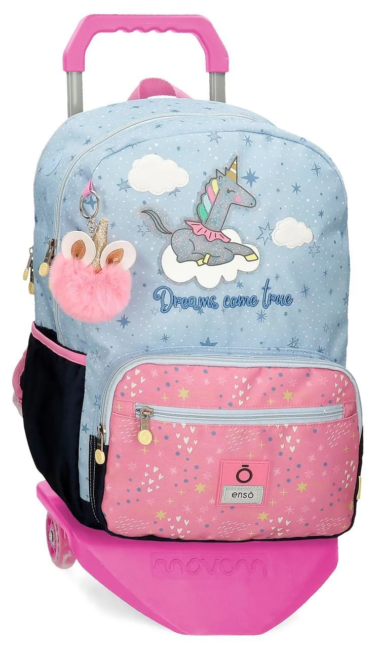 94826T1 MOCHILA ADAP.42CM.2C. C/CARRO ENSO DREAMS COME TRUE