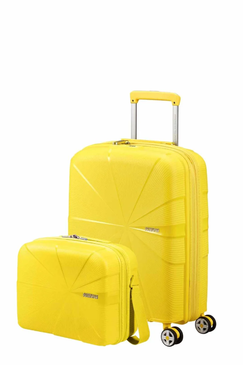 Pack Maleta Cabina + Neceser STARVIBE de American Tourister - Amarillo