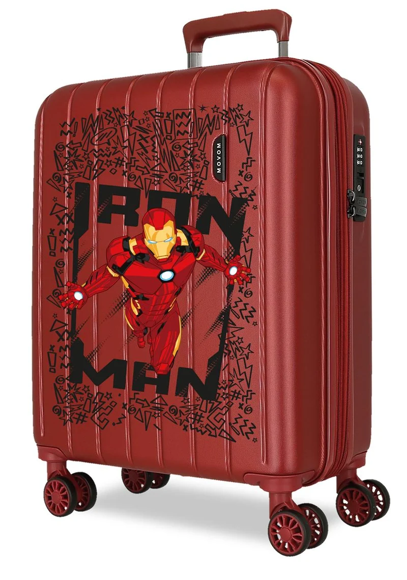 3488644 TROLLEY ABS 55CM.4R.C/EXP. IRONMAN ROJO
