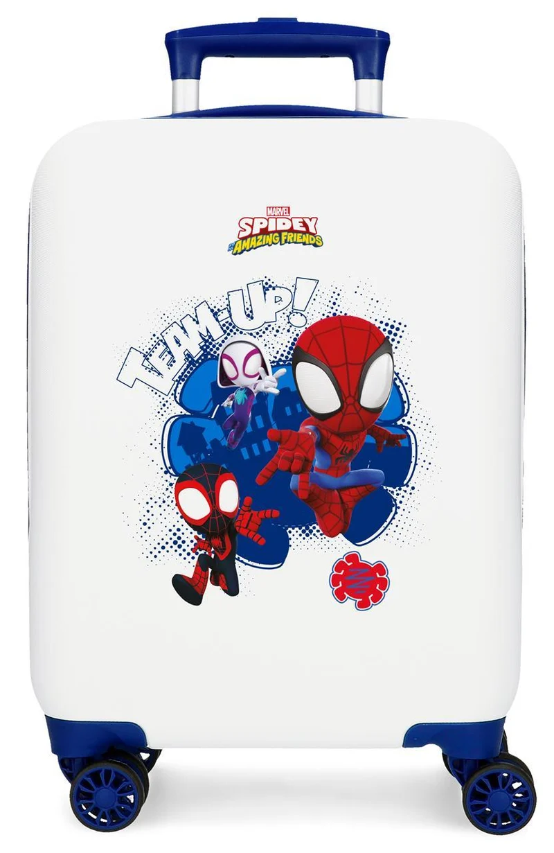 2121341 TROLLEY ABS 50CM. 4R. SPIDEY TEAM UP BLANCO