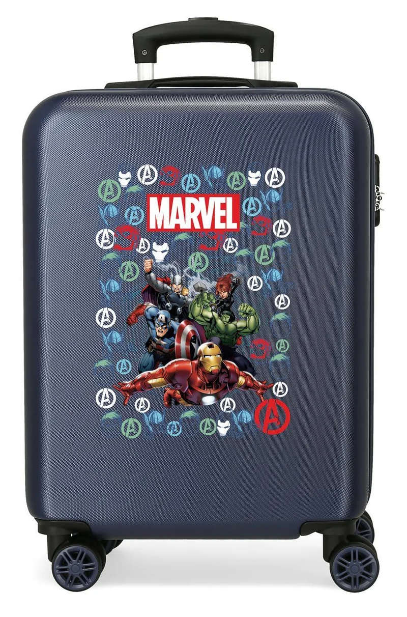 4431721 TROLLEY ABS 55CM. 4R. AVENGERS TEAM MARINO