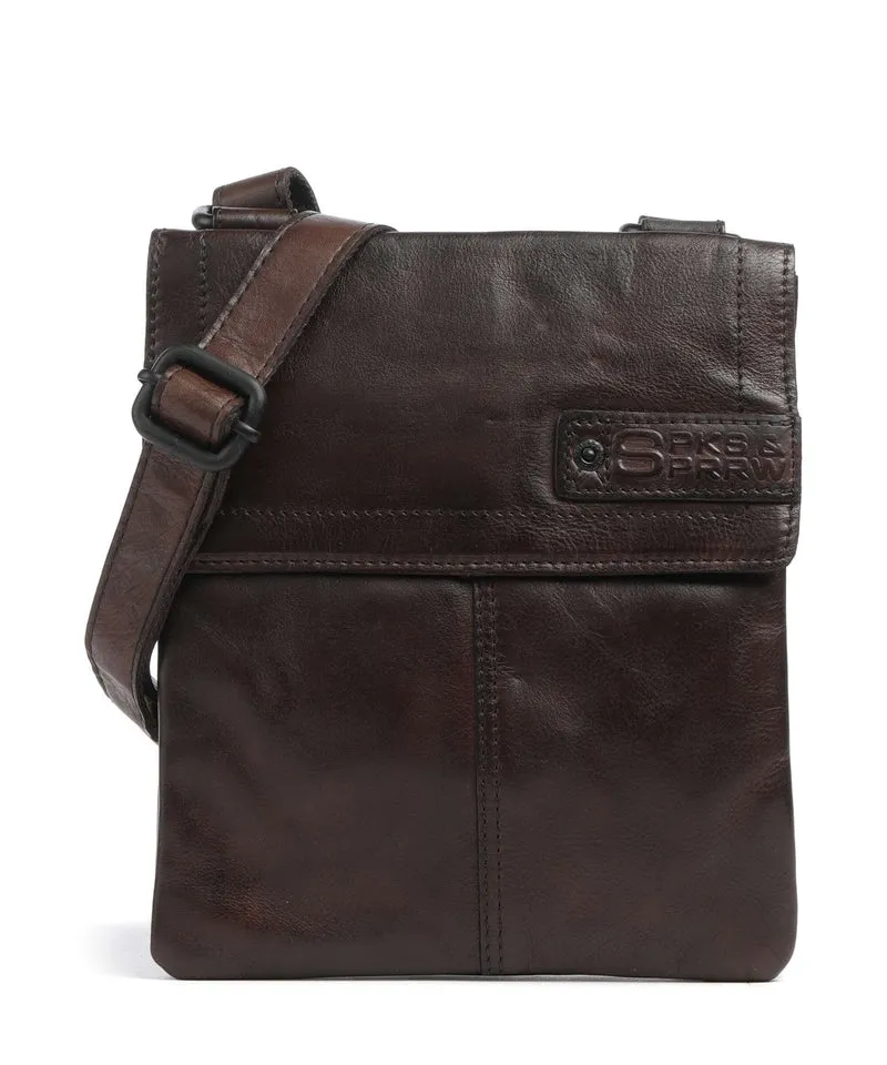 Spikes & Sparrow Apache Jake Sac bandoulière dark brown