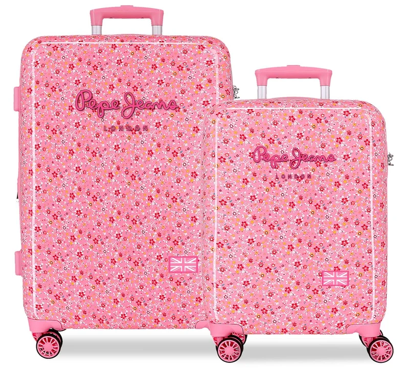 6711923 SET/2 TROLLEY ABS 55-68CM. 4R. PJL ALENKA ROSA