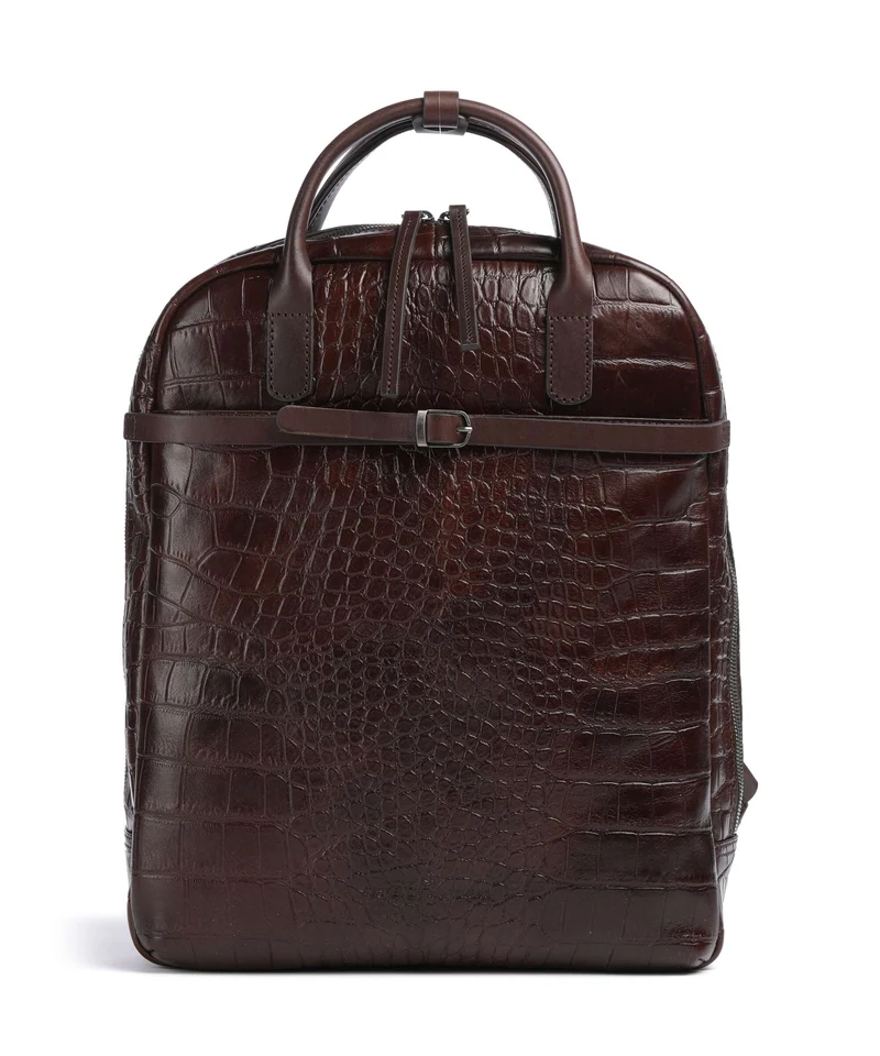 Castelijn & Beerens Croco Emma Sac à dos mocca