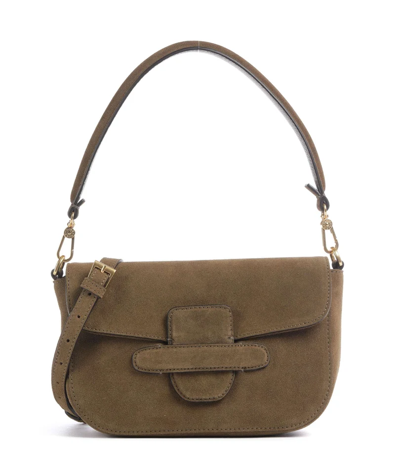 Abro Suede Camilla Sac porté épaule military