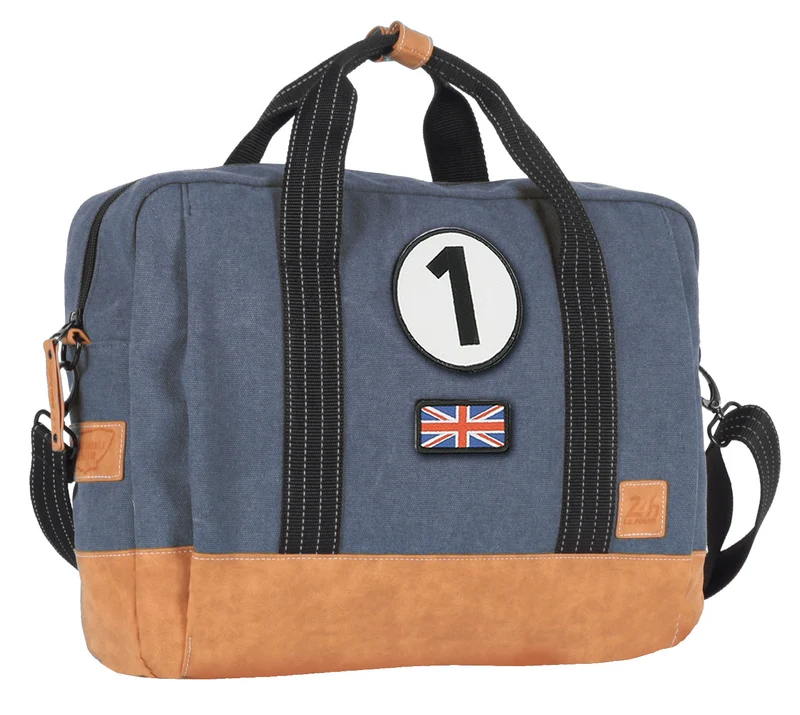 Sacoche Multimédia 24H - Bleu - Personnalisable pour Ordinateur avec Patch - LÉGENDE