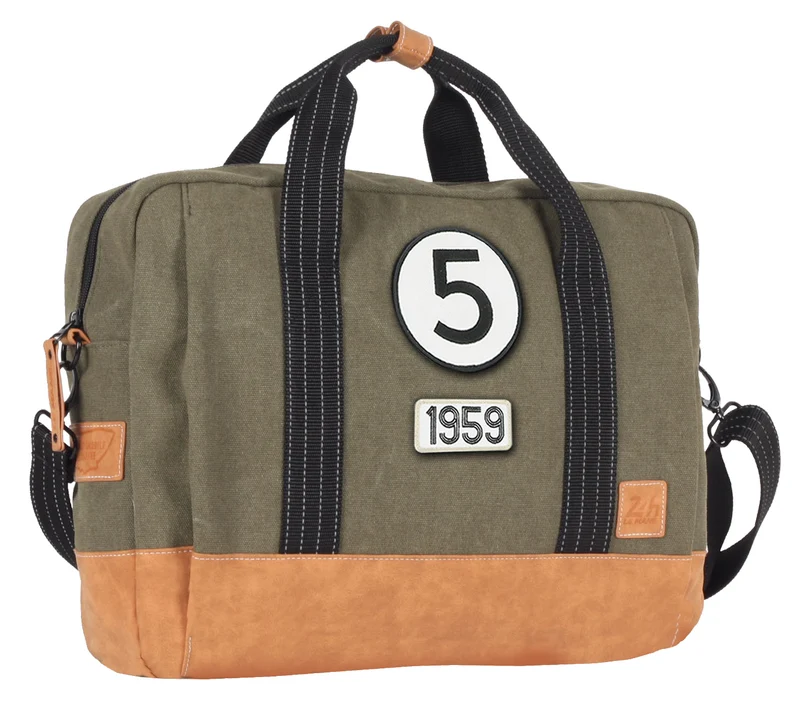 Sacoche Multimédia 24H - Kaki - Personnalisable pour Ordinateur avec Patch - LÉGENDE