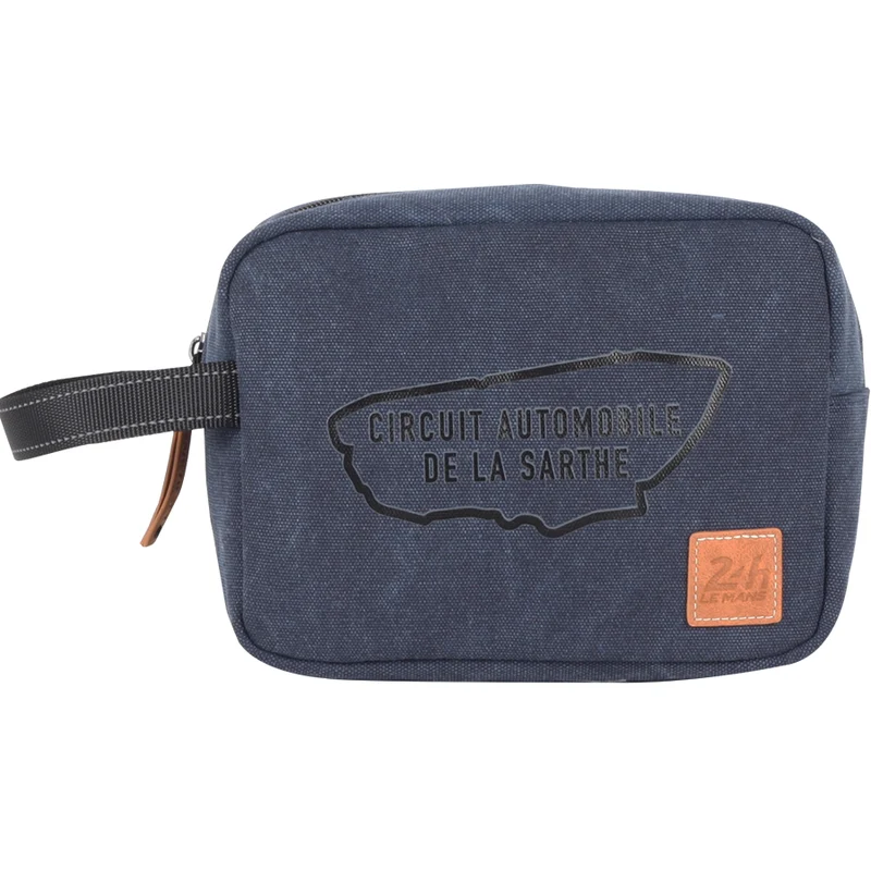 Trousse de Toilette 24H - Bleu - Élégante et Pratique en Coton 23 x 17 x 10 cm - LÉGENDE