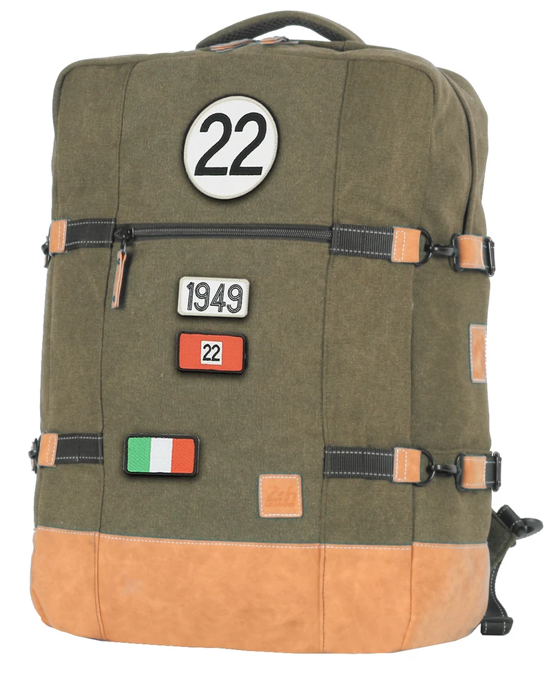 Sac de Voyage Cabine 24H - Kaki - Personnalisable et Chic en Coton avec Patch - LÉGENDE