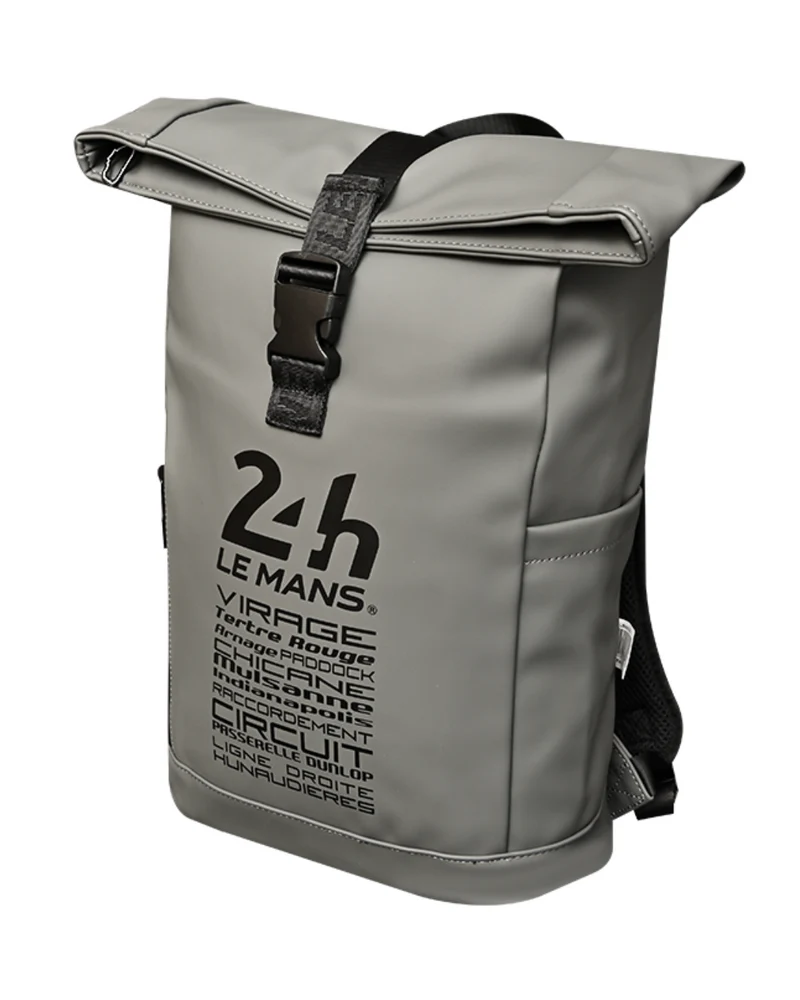 Sac à Dos Roll Top 24H - Gris - Imperméable avec Compartiment Ordinateur - PERFORMANCE