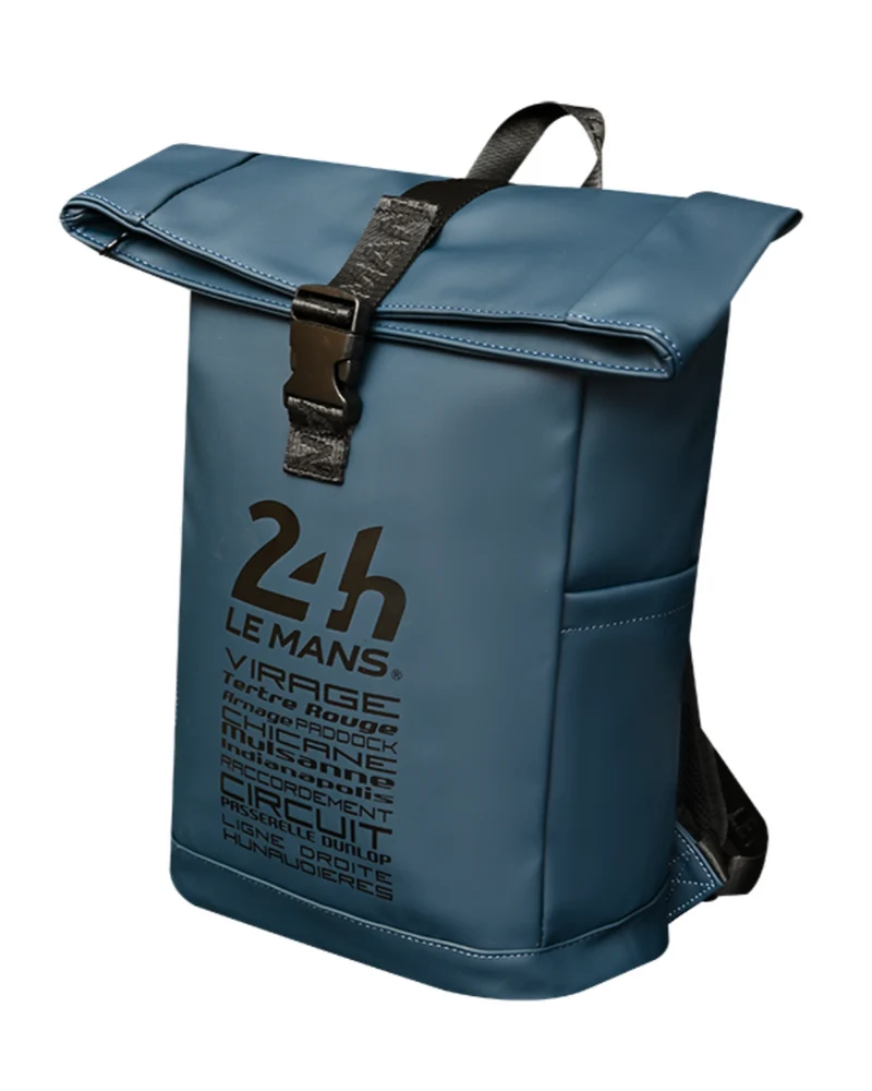 Sac à Dos Roll Top 24H - Bleu - Imperméable avec Compartiment Ordinateur - PERFORMANCE
