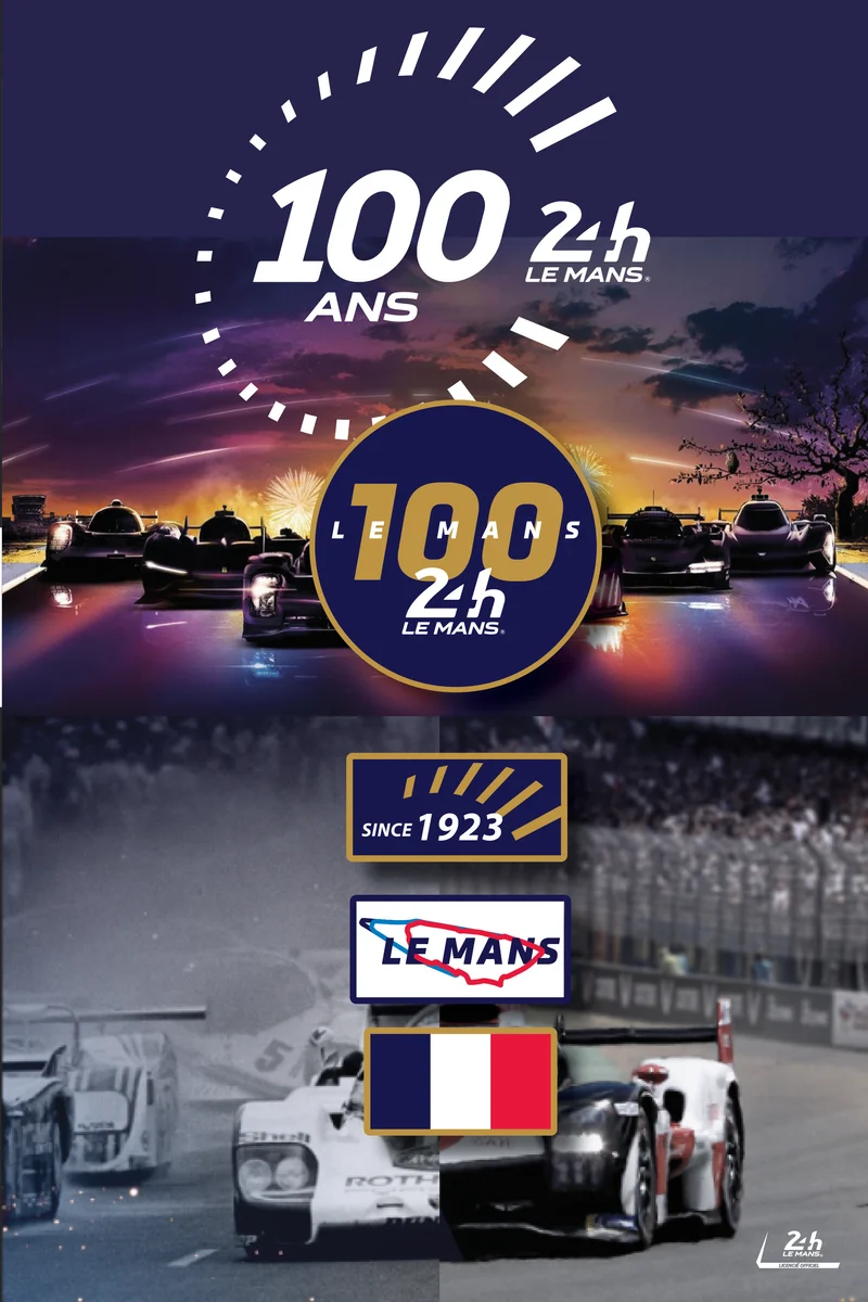 24H LEGENDE - 4 patchs brodés 100 ans - Exclusivité