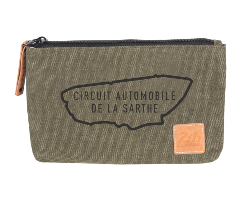 Pochette Trousse 24H - Kaki - Pratique en Coton 22 x 15 cm - LÉGENDE