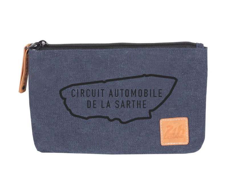 Pochette Trousse 24H - Bleu - Pratique en Coton 22 x 15 cm - LÉGENDE